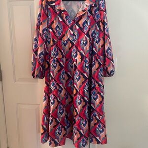 Vibrant Patterned Dress